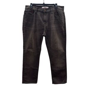 TOMMY HILFIGER Slim Straight-Leg Denim Jeans Size 33/32(35 3/4 length) Brown
